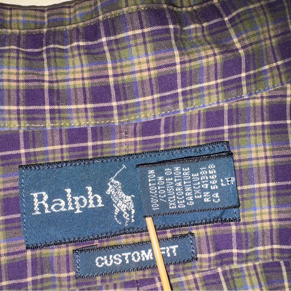 Ralph Lauren Men's Purple Checkered Shirt - Picture 5 of 5